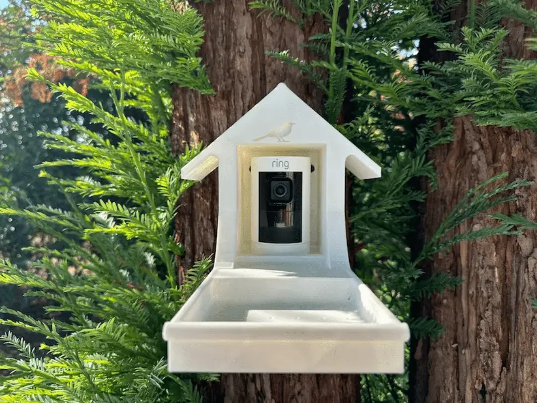 3d printed ring doorbell bird feeder camera
